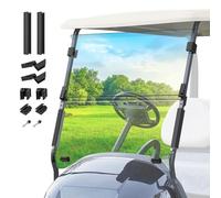 Drive-up Club Car Precedent, Tempo, Onward 2004-Up Golf Cart Windshield, Clear Foldable, UV Protection, Impact Resistant