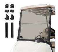 Drive-up Golf Cart Windshield, EZGO Golf Cart Windshield Fits for RXV 2008-Up Gas and Electric Golf Carts, Tinted Upgraded Windshield Foldable Impact Resistant and Anti-UV Protection