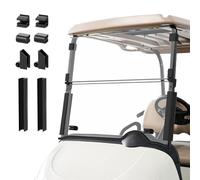 Drive-up Golf Cart Windshield, EZGO Golf Cart Windshield Fits for RXV 2008-Up Gas and Electric Golf Carts, Clear Upgraded Windshield Foldable Anti-UV Protection and Impact Resistant