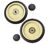 Drive Wheel Set Front and Rear for Honda HRJ216 HRJ215 HRJ196 Mowers 20.5cm Rear 19.5cm Front Dimensions with Hub Cover Lawn Care Accessory(front)