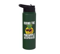 Drive with The Pineapple Express Pineapple Stainless Steel Insulated Water Bottle