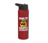 Drive with The Pineapple Express Pineapple Stainless Steel Insulated Water Bottle
