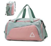 DriveMax 4 Ways to Carry 45L Large Duffle Water-Resistant Gym Bag, Lightweight Sports Travel Backpack with Shoe Compartment Overnight Bag for Fitness Yoga Swimming Weekend Bags for Women