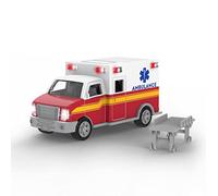 Driven by Battat - 7-Inch Ambulance Toy with Lights & Sounds, Rescue Vehicle for Boys & Girls, Durable Design, Realistic Details, 3+ Years Toy for Kids