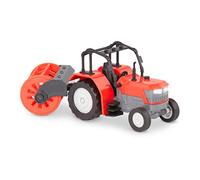 Driven by Battat - 7-Inch Farm Tractor Toy with Lights & Sounds, Detachable Rotary Hoe, Educational Vehicle for Boys & Girls, Durable Design, Perfect Gift 3+ Years Toy for Kids