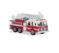 Driven by Battat - 7-Inch Fire Truck Toy with Lights & Sounds, Movable Parts, Construction Vehicle for Boys & Girls, Durable Design, Realistic Details, Perfect Gift 3+ Years Toy for Kids