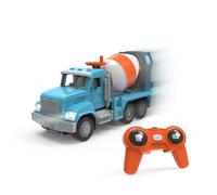 Driven by Battat - 7" Remote Control Cement Mixer Truck Toy for Kids - Construction Vehicle with Rotating Drum, Lights & Realistic Sounds - Interactive Mixer for Boys & Girls Ages 3+