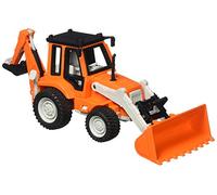 Driven by Battat Backhoe Loader Toy, Lights and Sounds, 7-Inch Truck, Micro