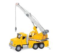 Driven by Battat Crane Truck Toy, 7-Inch Vehicle with Lights Sounds, Trucks