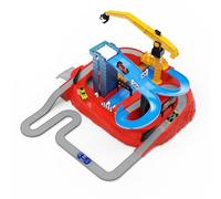 Driven by Battat - DRIVEN by Battat - 27Pc City Racer Playset for Kids - 4 Exclusive Race Cars Included - Claw, Tower, Ramps, Bullseye & More - 3 Years + - Pocket Junkyard Street Racers (27pc)