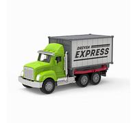 Driven by Battat - Toy Container Truck with Lights & Sounds - Small Toy Shipping Container Vehicle - Realistic Toy Truck for Kids - Movable Parts - 3 Years + - Micro Container Truck
