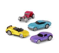 Driven by Battat - Turbocharge Pullback Vehicles - Toy Set with 4 Cars - Race Car Toys and Playsets for 3+ Years
