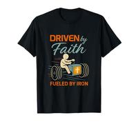 Driven by Faith Christian Gym Workout Graphic T-Shirt