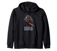 Driven by Honor. Strength Beyond Realms. Zip Hoodie