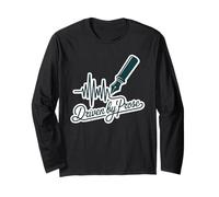 Driven by Prose Fountain Pen Heartbeat Writer Author Long Sleeve T-Shirt