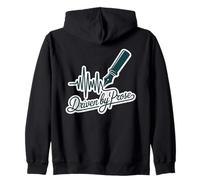 Driven by Prose Fountain Pen Heartbeat Writer Author Zip Hoodie