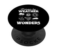 Driven By Weather Wonders Meteorologist Weatherman PopSockets Adhesive PopGrip