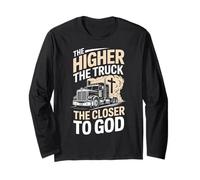 Driven Faith and Diesel Trucking Jesus Christian Trucker Long Sleeve T-Shirt
