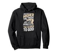 Driven Faith And Diesel Trucking Jesus Christian Trucker Pullover Hoodie
