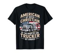 Driven Faith and Diesel Trucking Jesus Christian Trucker T-Shirt