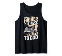 Driven Faith and Diesel Trucking Jesus Christian Trucker Tank Top