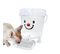 Driven No-Electric Pet Water Feeder, Stable Anti-Spill Visible Tank Easy Clean Water Bowl For Busy Owners Short Travel Home-Alone Cat Dog Care