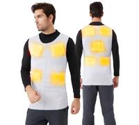 DriveNova Heated Vest for Men and Women - Air Activated Heated Gilet with 9 Heat Packs, Heated Body Warmer for Motorcycle Fishing Walking and Outdoor Work, 12 Hours Pleasant Warmth, Instant Heat