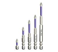 Driver Bit Set | Anti Slip Strong Magnetic Screw Bit Set,Chrome Plated Power Tool Accessories for Mechanics Automotive Carpenters Electricians Woodworkers, Home