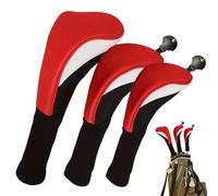 Driver Covers for Golf Clubs, 3-Piece Mesh Protective Cover Set, Long Neck Iron Club Covers, for Tournament Games, Travel & Outdoor Training
