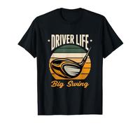 Driver Life Big Swing Retro Golf Driver Value Graphic T-Shirt