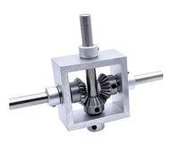 driver Mechanical 1M 20T Bevel Gear Reversing Gearbox 6m 8mm Shaft 90 Degree Right Angle 1:1 Transmission One In Two Out Commutator reducer modification(8mm shaft)