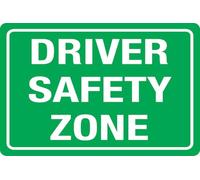 Driver Safety Zone Sign Sign for Door Or Wall, Easy Installation, Premium Acrylic Design for Your Home Office/Business