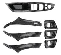 driver sid door handle For BMW 5 Series F10 F18 523 525 528 2010-2017 Left Drive RHD Beige Black Carbon Fiber Car Interior Door Handle Pull Front Rear(Lhd Carbon)