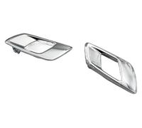 driver sid door handle For Everest 2015-2019 Door Inner Handle Chrome And Silver Pull Left Front Rear Interio Passenger Trim(Chrome 1 Pair)
