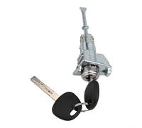 Driver Side Door Lock Cylinder with Key for Rio 2012-2017, OEM 81970-1WA00, Left Front Exterior Lock Replacement, Metal Construction, Silver Finish
