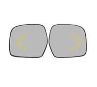 Driver Side Mirror Glass For Toyota For Land For Cruiser 100 1998-2007 4500 4700 LC100 Side Mirror Blue Glass Lens LED Arrow Wide Angle Anti Glare Passenger(2PCS LED white)