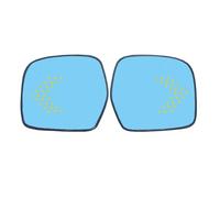 Driver Side Mirror Glass For Toyota For Land For Cruiser 100 1998-2007 4500 4700 LC100 Side Mirror Blue Glass Lens LED Arrow Wide Angle Anti Glare Passenger(2PCS LED blue)