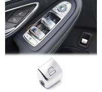 Driver Side Window Switch Buttons for Mercedes Benz C E GLC, Compatible with Benz W205 W253 Interior Window Glass Lift Switch Button Caps, 4PCS Power Window Switch Button Cover Replacement(Rear Left)