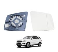 Driver Side Wing Mirror Glass,Wide Angle Heated Replacement Wing Mirror Glass Compatible With Mercedes-Benz W166 ML GLE X166 GL GLS 2010-2018,OE Number A1668100419