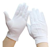Driver Work Gloves with Rubberized Dots and Finger, White | Dotted Texture Across the Fingers and Hand, Coverage Extending to the Wrist, for Loading and Unloading Work Tasks