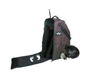 Driver13 Deluxe Riding Boot Bag with Helmet Compartment, Boot Bag for Riding Boots up to 60 cm, Shoulder Strap, Brown, 35 x 30 x 60 cm