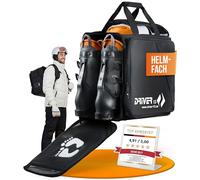 Driver13 ski Boot Backpack with Helmet Compartment Ideal for Your ski Boots with Helmet Compartment for Hard + Snowboard Boots + Inline skis + Boot Bag Bag, The Original Since 2007