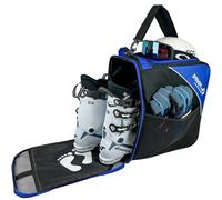 Driver13 ski boot bag with rear compartment boot bag for your boots or snowboard boots (black-blue)