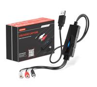 DriverGenius AudioXfer USB Audio Capture Device (2 Pack) - Convert Vinyl, Cassette & MD to PC or CD via 3.5mm/RCA for Music Lovers & Podcasters | PC, Mac & Linux