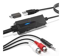 DriverGenius AudioXfer USB-C Audio Capture Device - Digitize Vinyl, Cassette & MD Recordings for Music Lovers, Podcasters & Archivists | PC, Mac & Linux