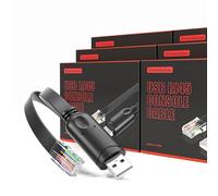 DriverGenius ConneXLink | USB to RJ45 Console Rollover Cable - RJ45(RS-232) Interface,Compatibility for Windows 11, macOS 15,Device Troubleshooting Tool (6 Pcs/Pack)