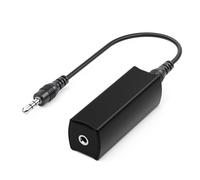 DriverGenius HumShield Series | Ground Loop Noise Isolator 3.5mm AUX - Hum & Buzz Noise Eliminator for Car Audio, Home Hi-Fi & Desktop Speakers (Passive TRS, F/F)
