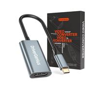 DriverGenius Inferno-X43 USB-C to HDMI Cable 4K30Hz (0.2m, 1-Pack) | Short USB-C DP-Alt Mode Cable for Connection to HDMI Displays via HDMI Cable, For Desktop Setup, Travel Use and Space Saving