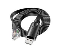 DriverGenius NetConsole | USB to RJ45 Console Cable Rollover Adapter (1-Pc) | Cisco Router Lead for Network Management & Troubleshooting; Compatible with Windows, macOS & Linux Cross-Platform Systems