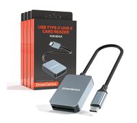 DriverGenius ProRead V9 | UHS-II SD Card Reader USB-C - UHS-II SD4.0 V90 High-Speed Reader for SD/SDHC/SDXC Cards, Windows/Mac/iPad Pro, Metal Housing for Photo, Video & DSLR【4-Pack】